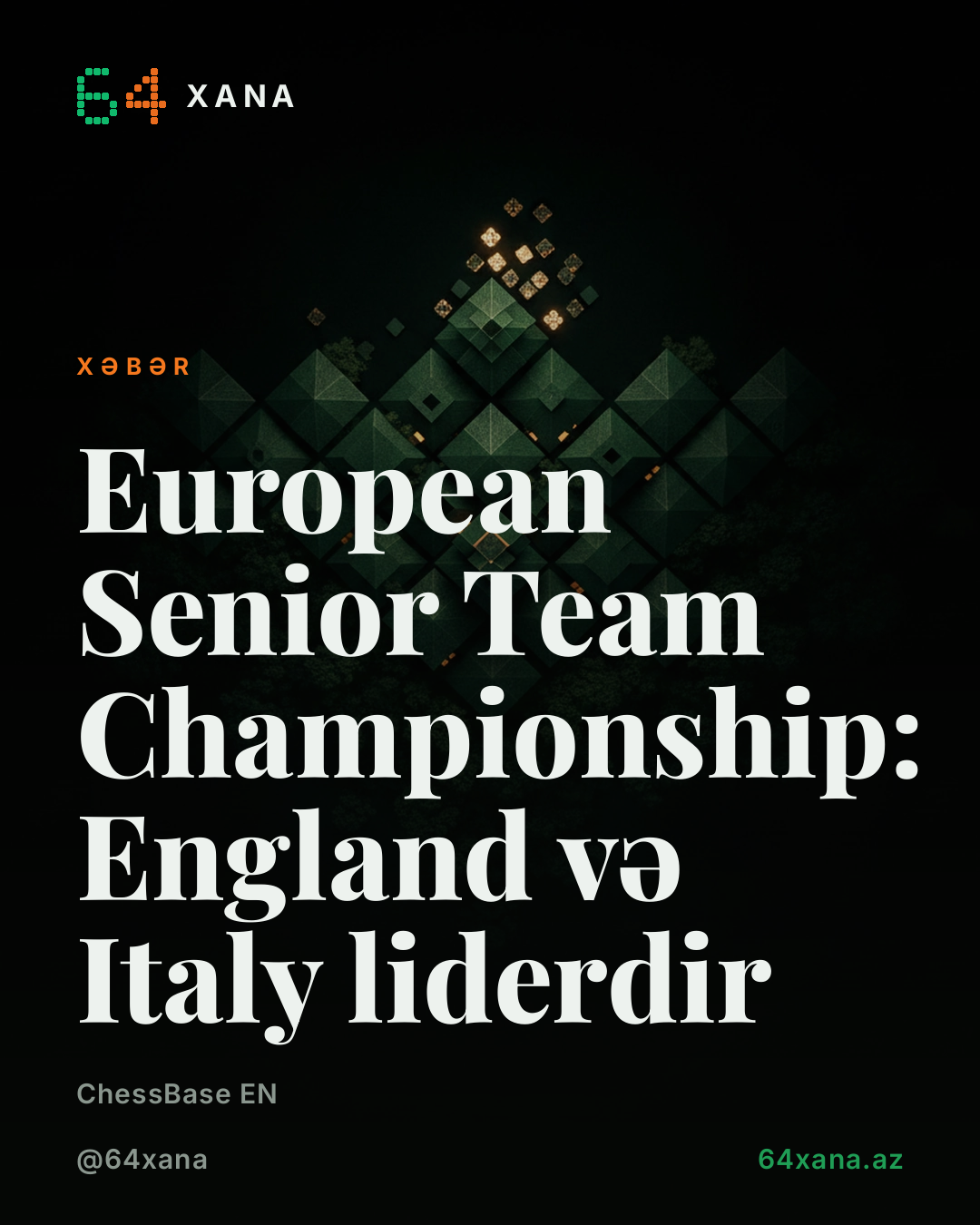 European Senior Team Championship: England və Italy liderdir