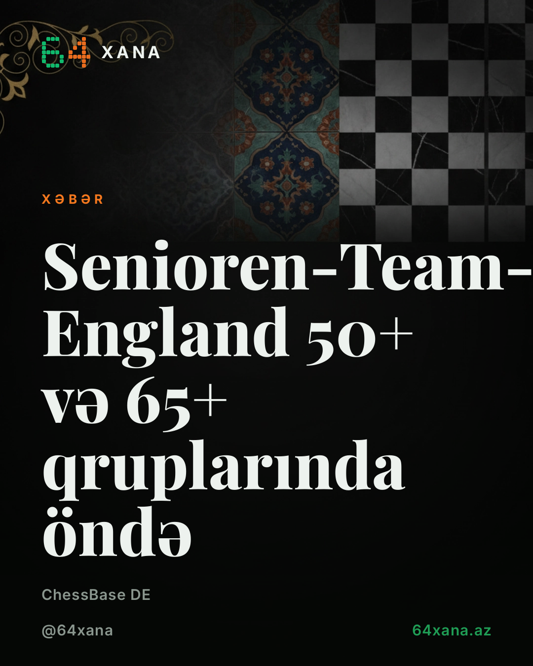 Senioren-Team-EM: England 50+ və 65+ qruplarında öndə