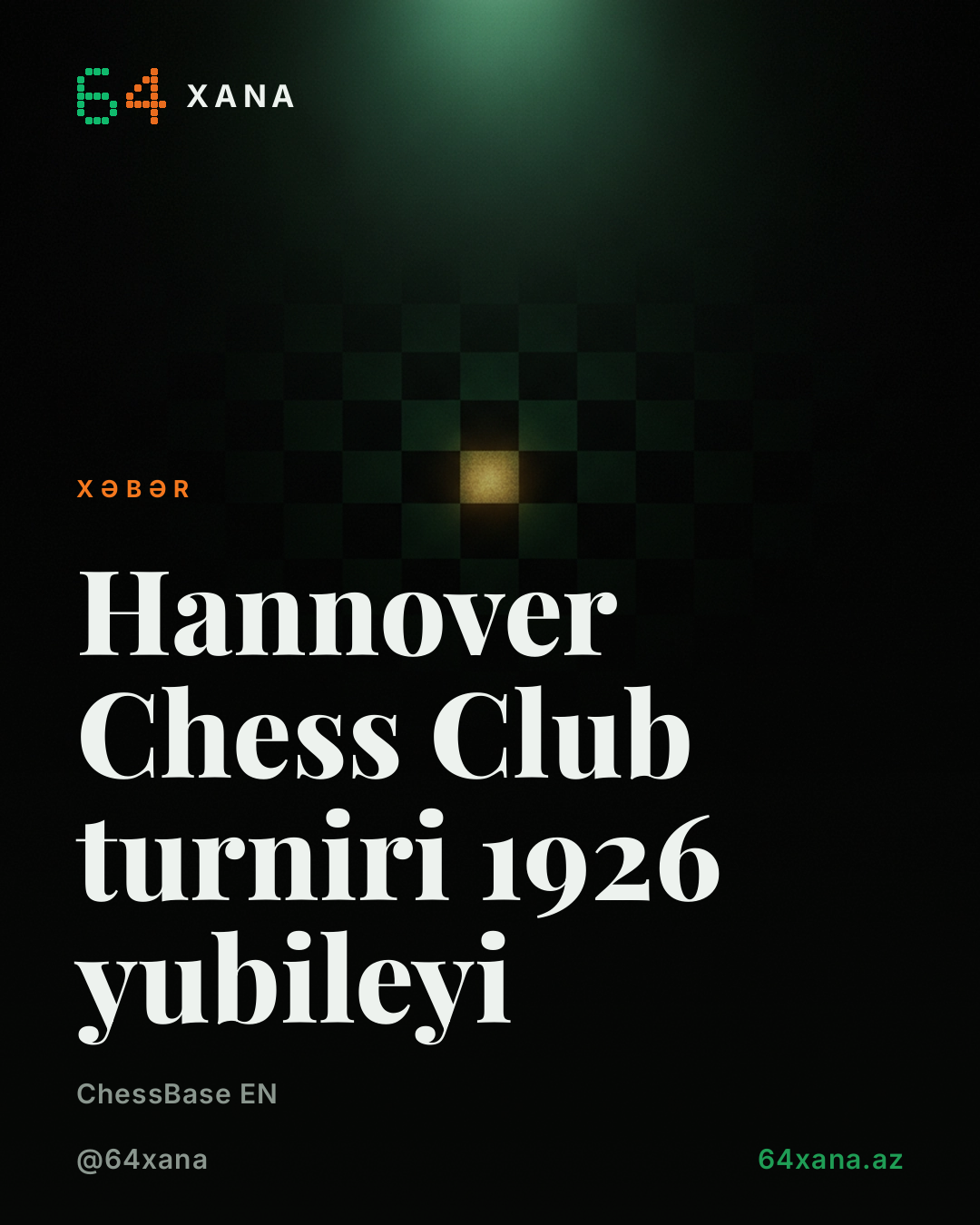Hannover Chess Club turniri 1926 yubileyi