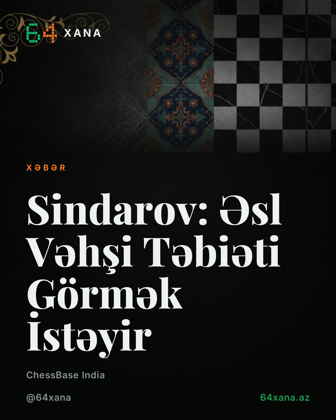 Sindarov: Əsl Vəhşi Təbiəti Görmək İstəyir