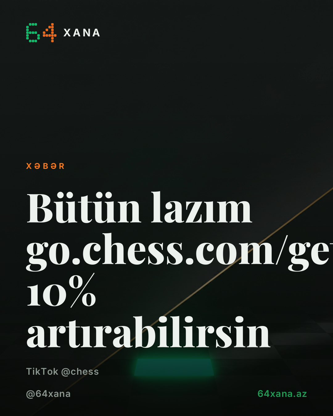 Bütün lazım 😎 go.chess.com/getchessup2 10% artırabilirsin