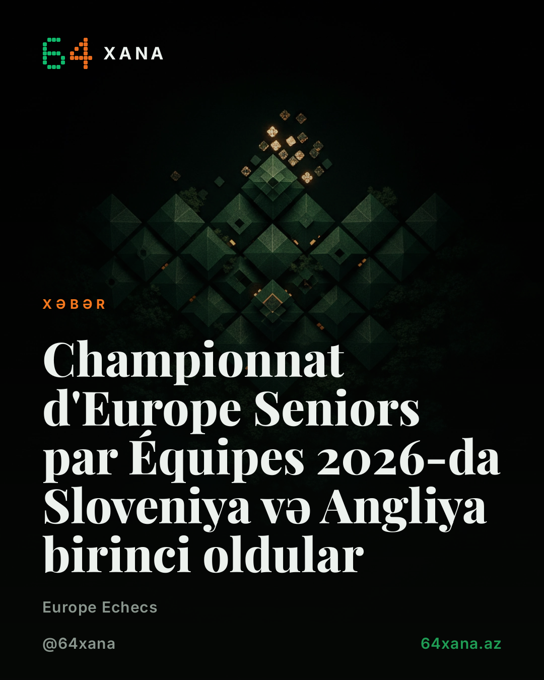Championnat d'Europe Seniors par Équipes 2026-da Sloveniya və Angliya birinci oldular