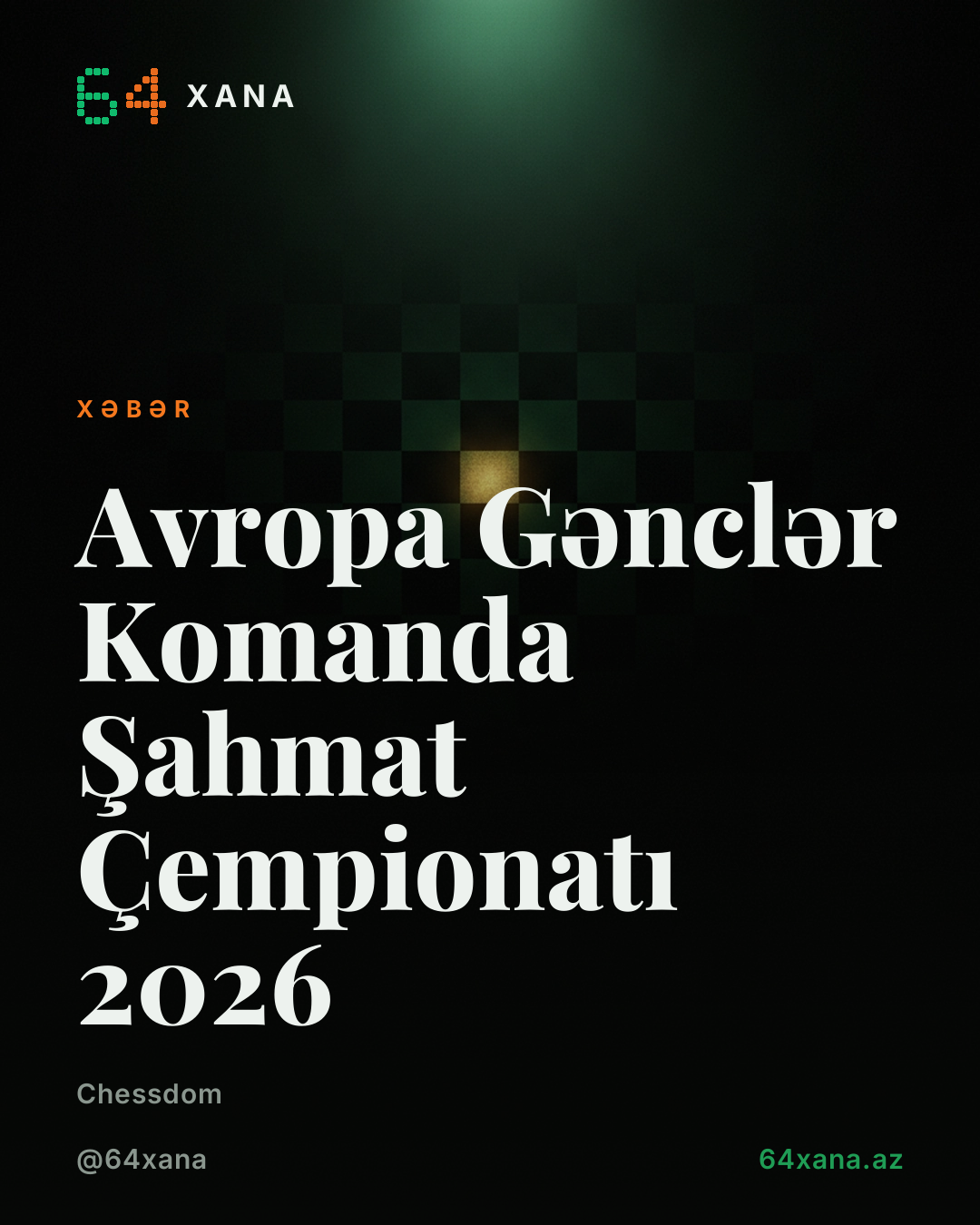 Avropa Gənclər Komanda Şahmat Çempionatı 2026