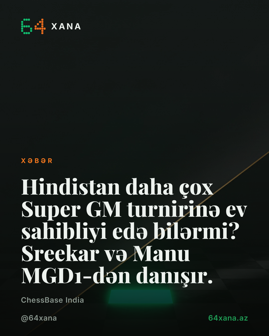 Hindistan daha çox Super GM turnirinə ev sahibliyi edə bilərmi? Sreekar və Manu MGD1-dən danışır.
