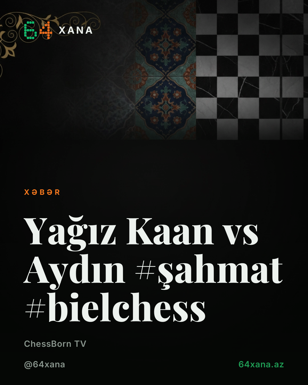Yağız Kaan🇹🇷 vs 🇦🇿Aydın #şahmat #bielchess