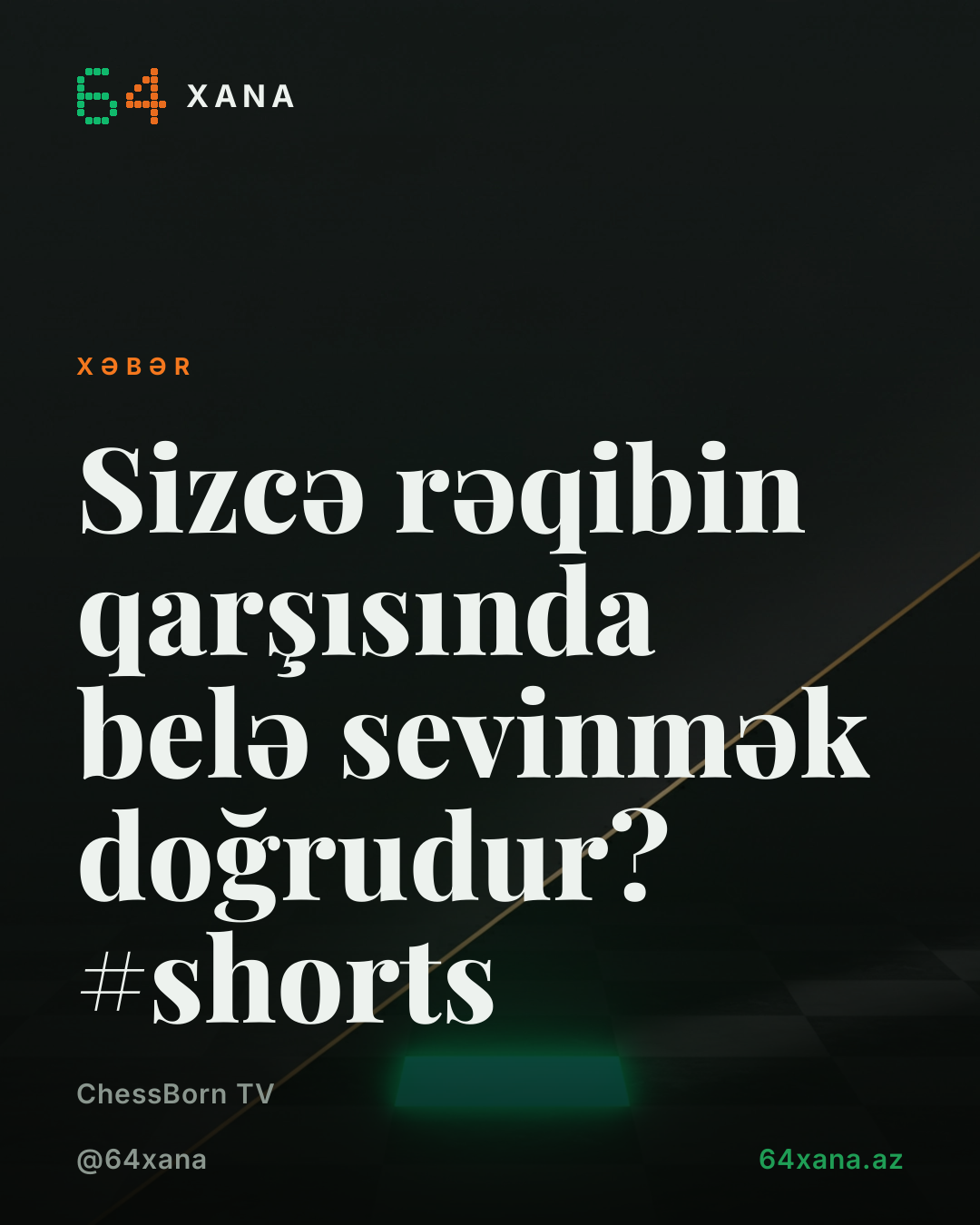 Sizcə rəqibin qarşısında belə sevinmək doğrudur? #shorts