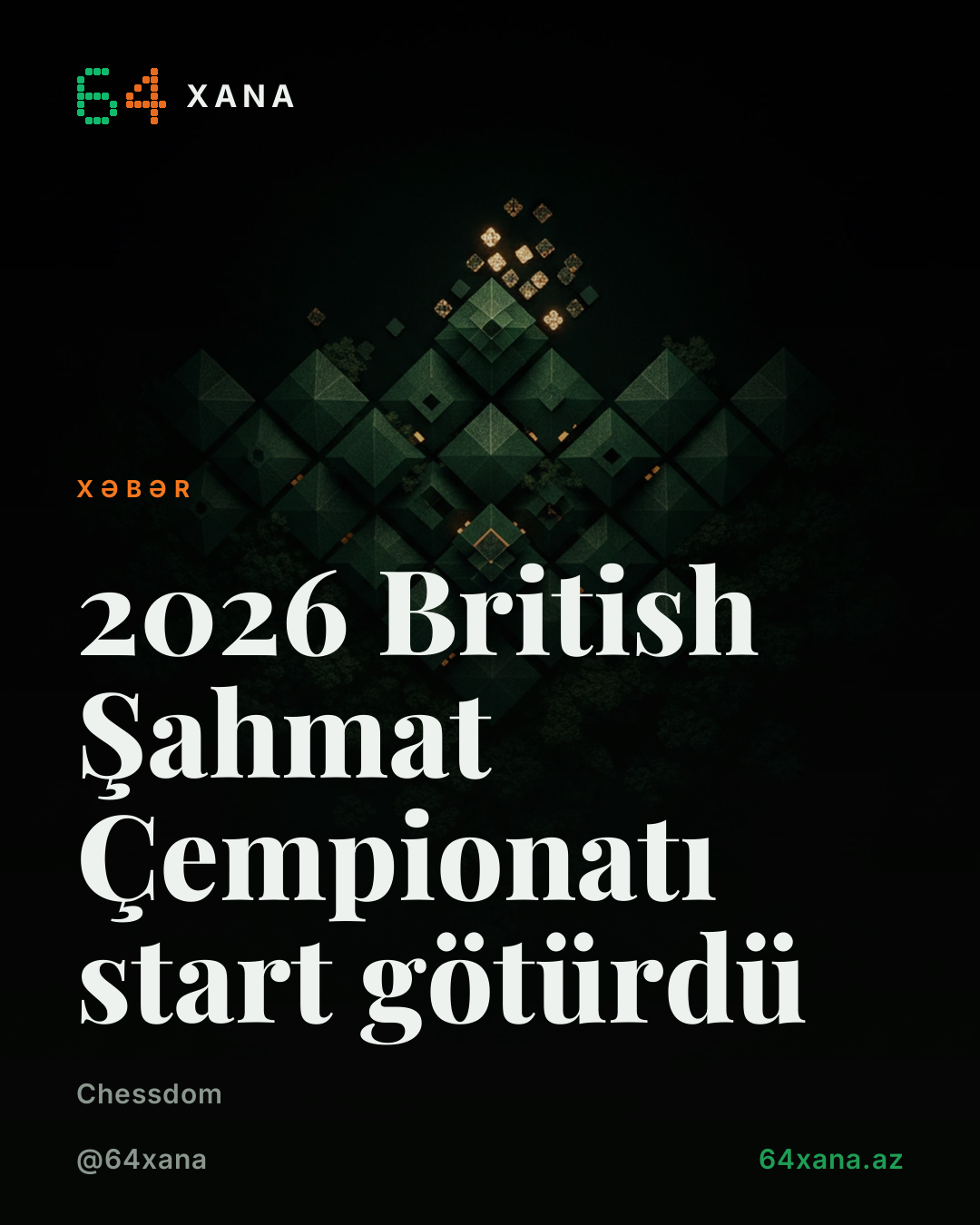 2026 British Şahmat Çempionatı start götürdü