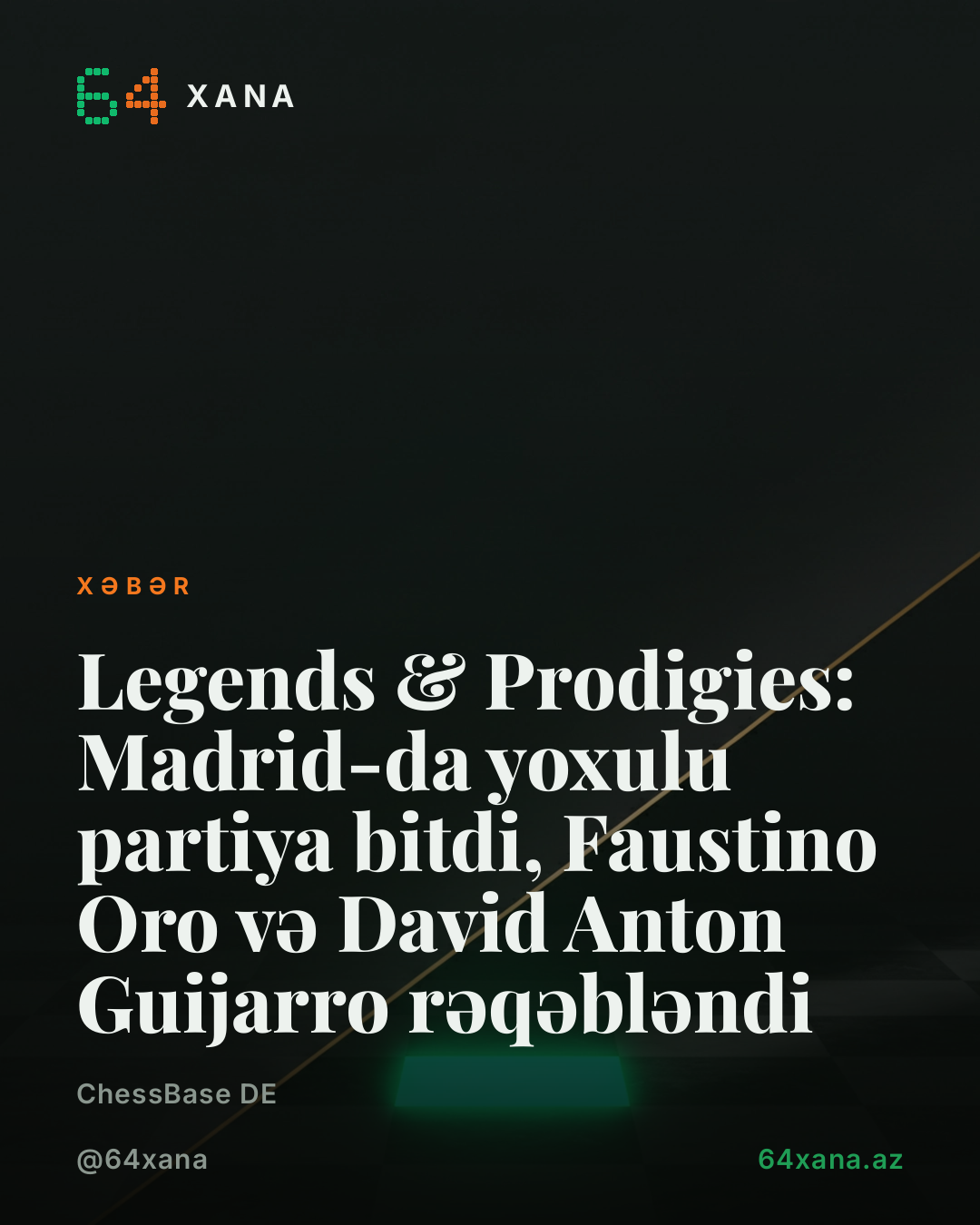 Legends & Prodigies turniri Madrid-da yenaniqsizliklə bitdi
