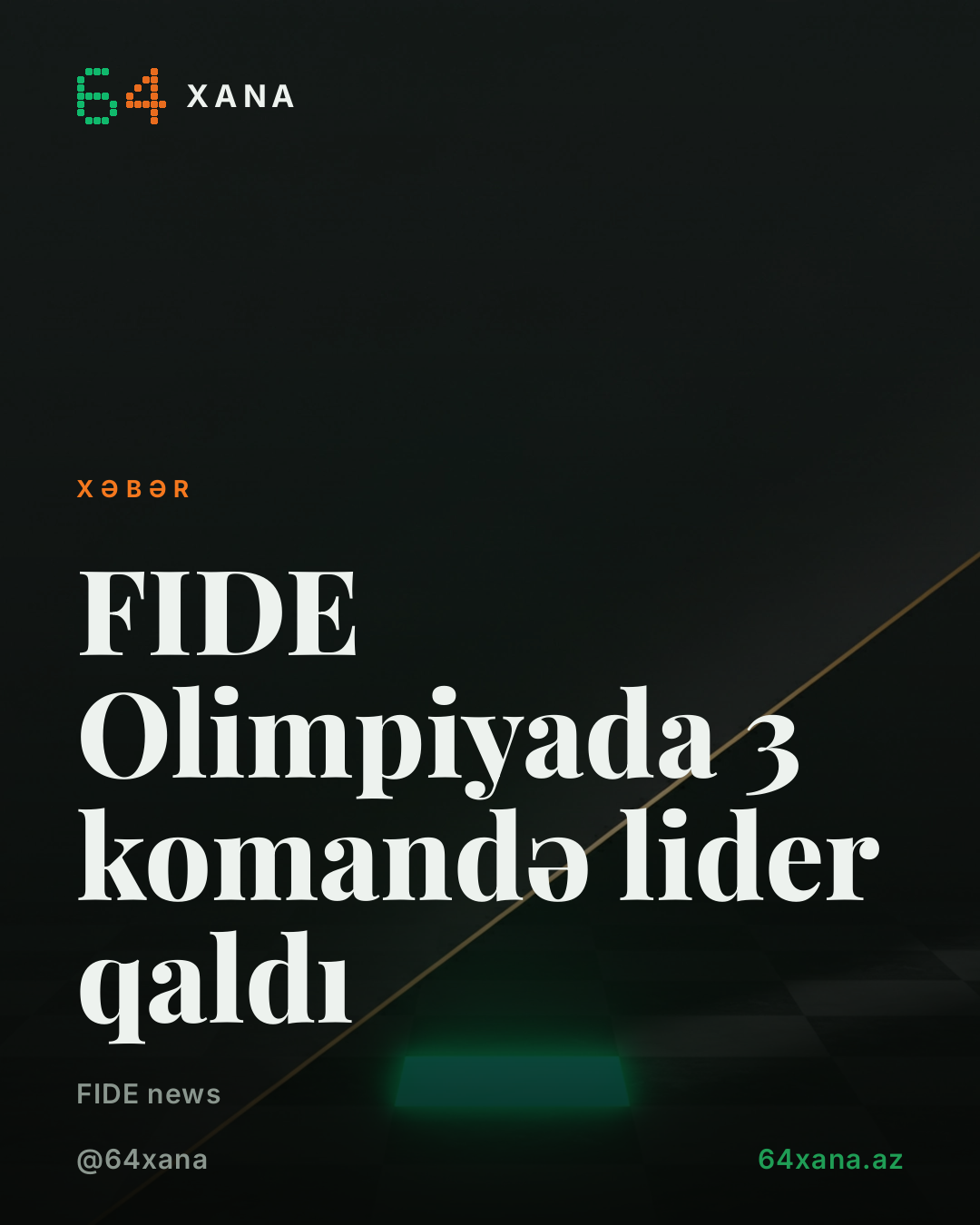 FIDE Olimpiyada 3 komandə lider qaldı