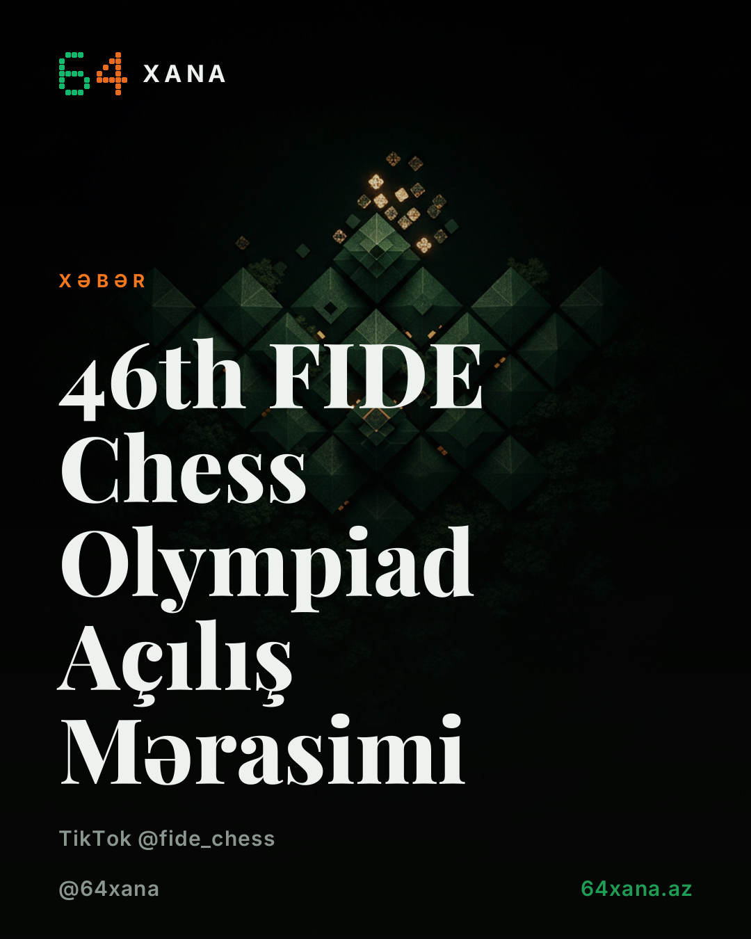 46th FIDE Chess Olympiad Açılış Mərasimi