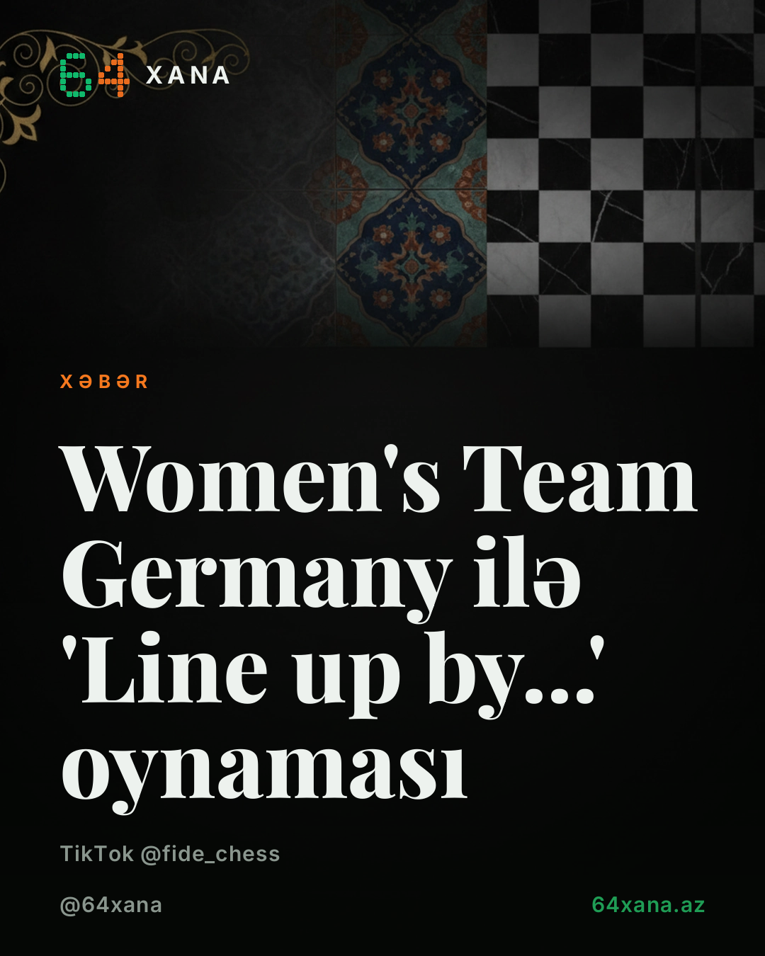 Women's Team Germany ilə 'Line up by...' oynaması