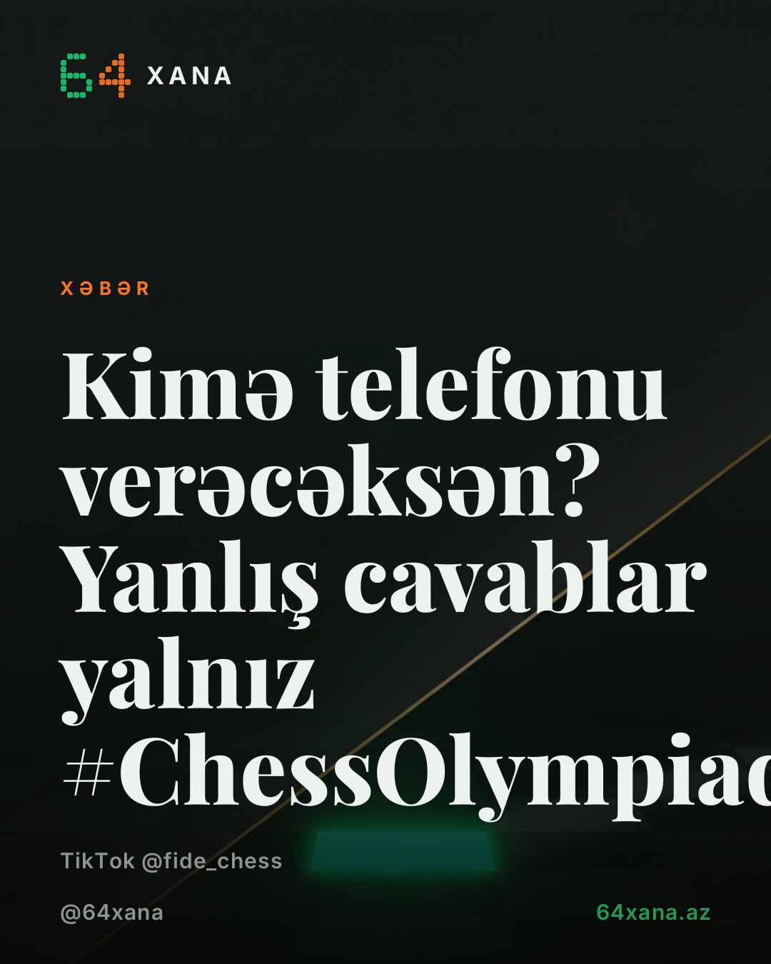 Telefonu kime verərsən? Yalnız yanlış cavablar 👇 #ChessOlympiad