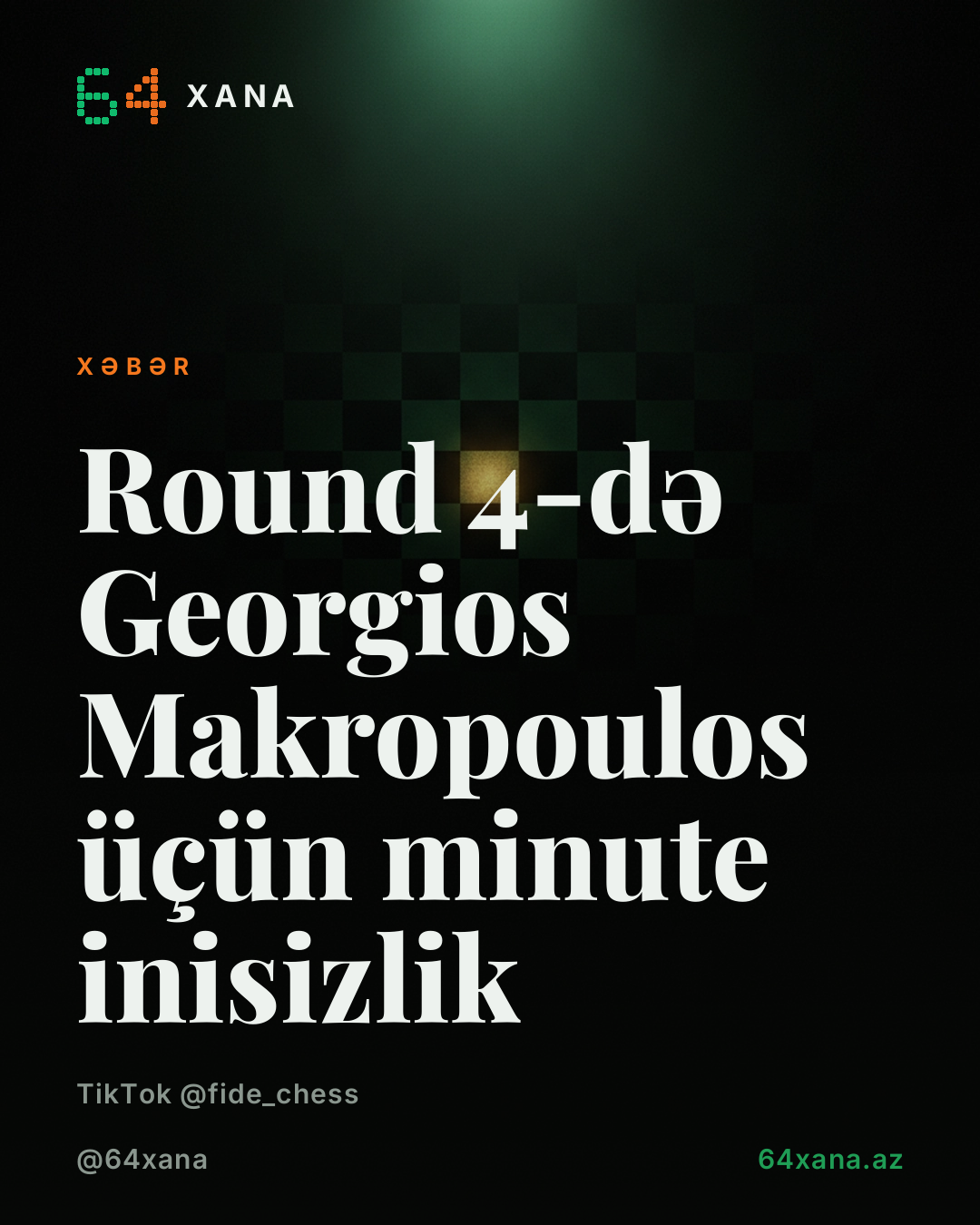 Round 4-də Georgios Makropoulos üçün minute inisizlik