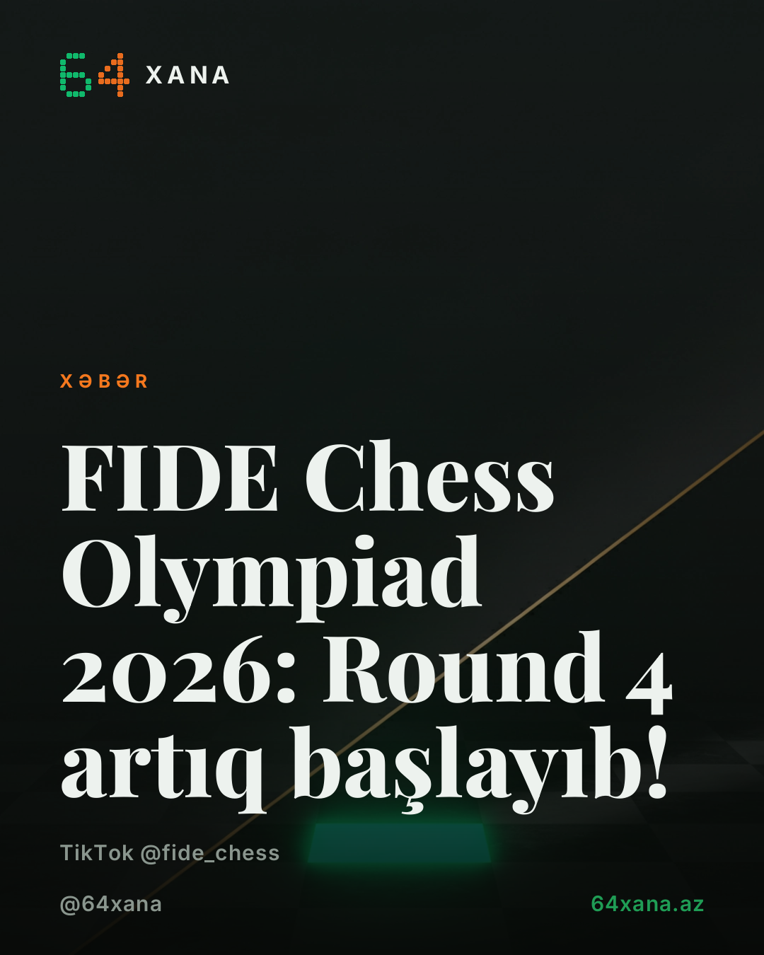 FIDE Chess Olympiad 2026 Round 4 xəbər