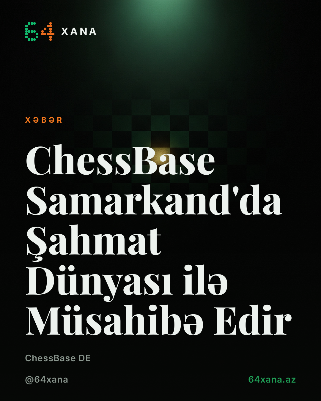 ChessBase Samarkand'da Şahmat Dünyası ilə Müsahibə Edir