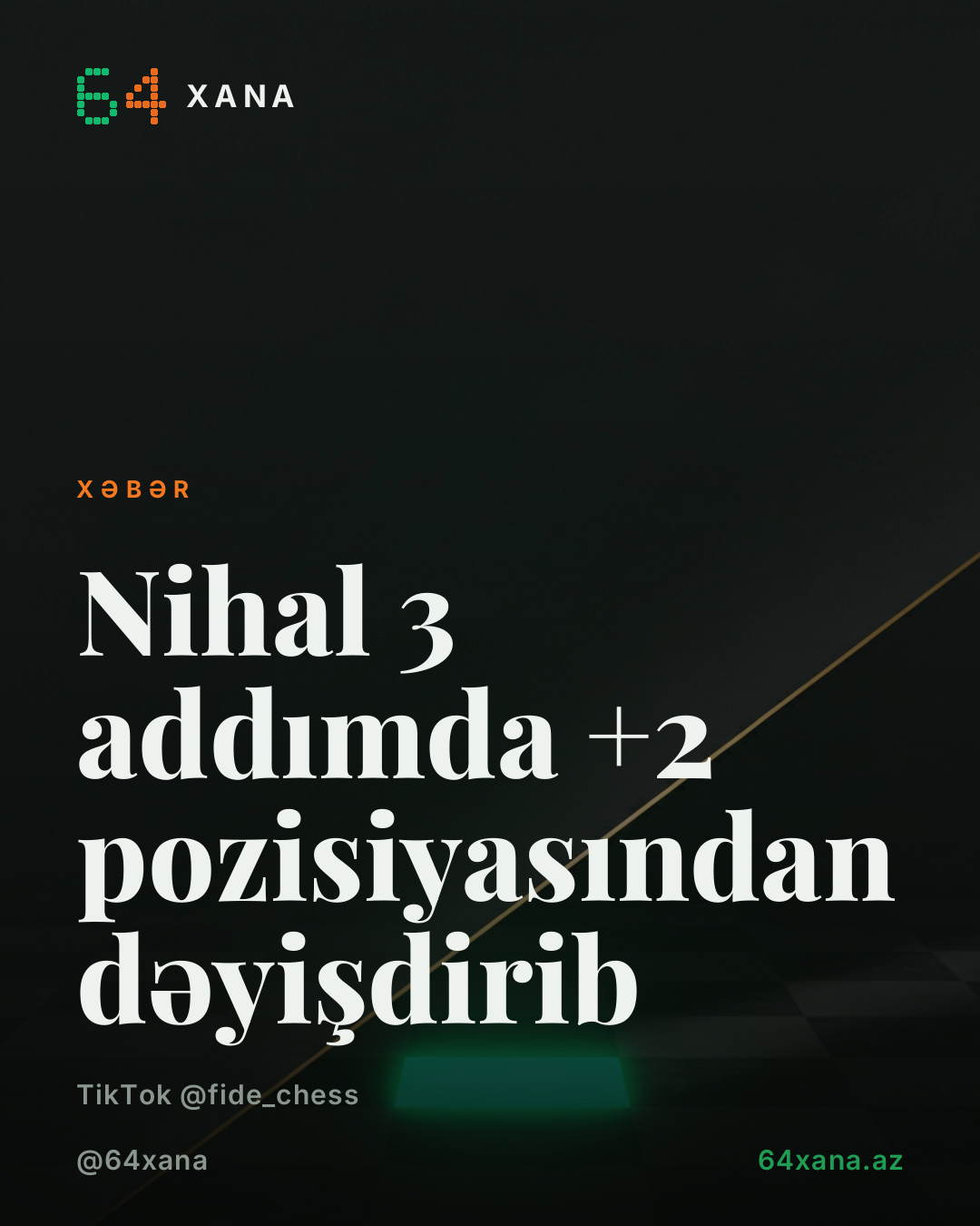Nihal cəmi üç gedişdə üstünlüyünü itirdi