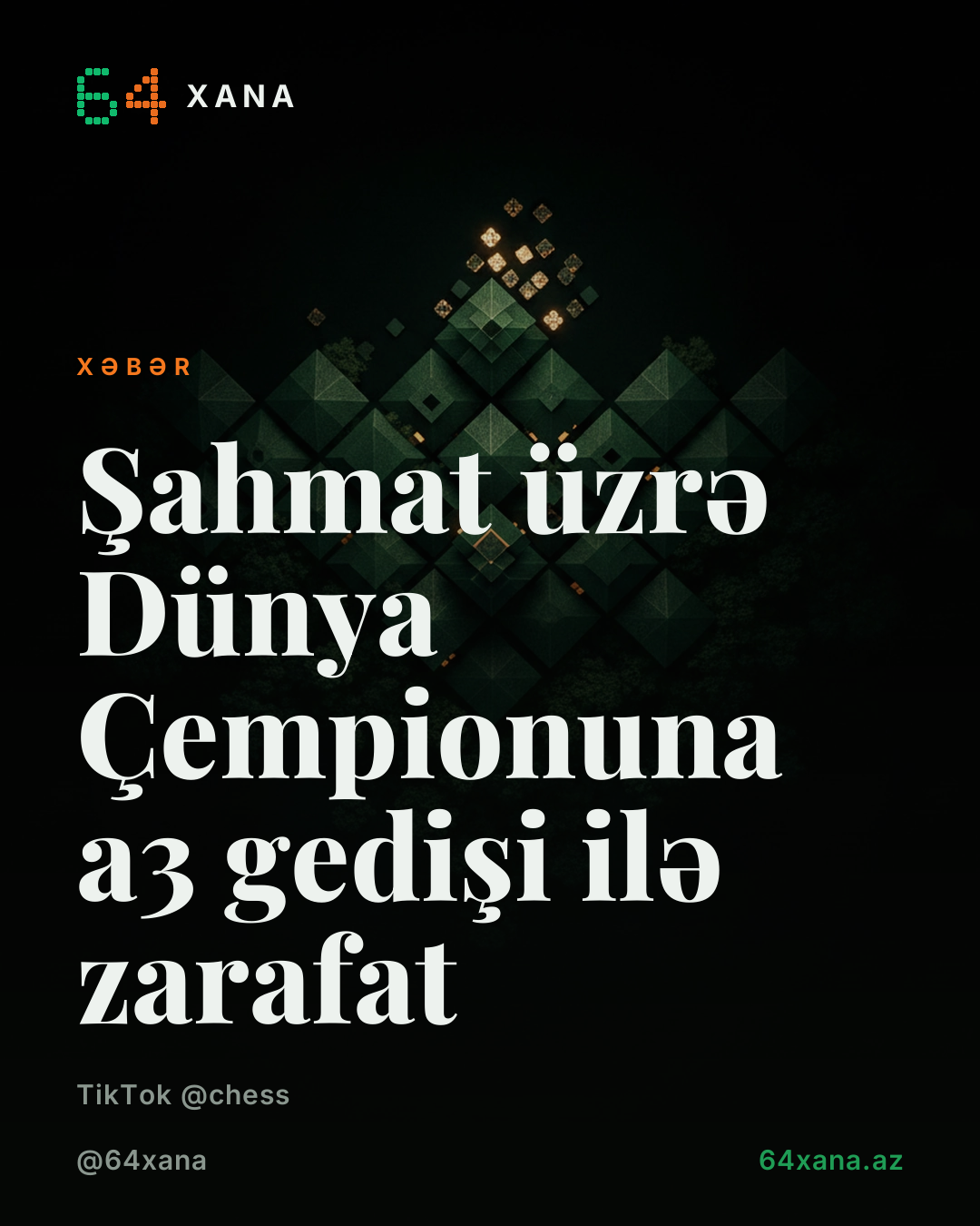 Şahmat üzrə Dünya Çempionuna a3 gedişi ilə zarafat 😭