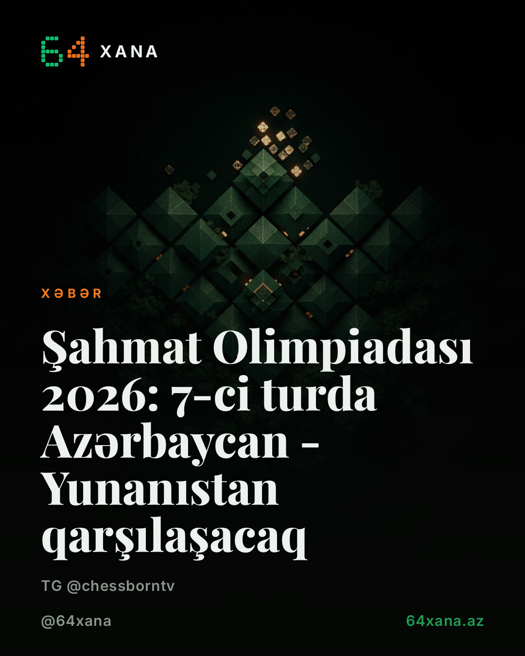 Olimpiadası 2026: 7-ci turda Azərbaycan - Yunanıstan qarşılaşacaq