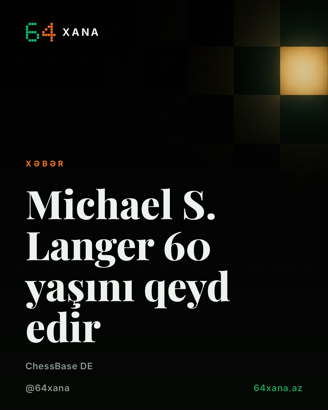 Michael S. Langer 60 yaşını qeyd edir