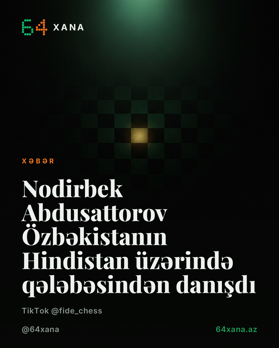Nodirbek Abdusattorov Özbəkistanın Hindistan üzərində qələbəsindən danışdı