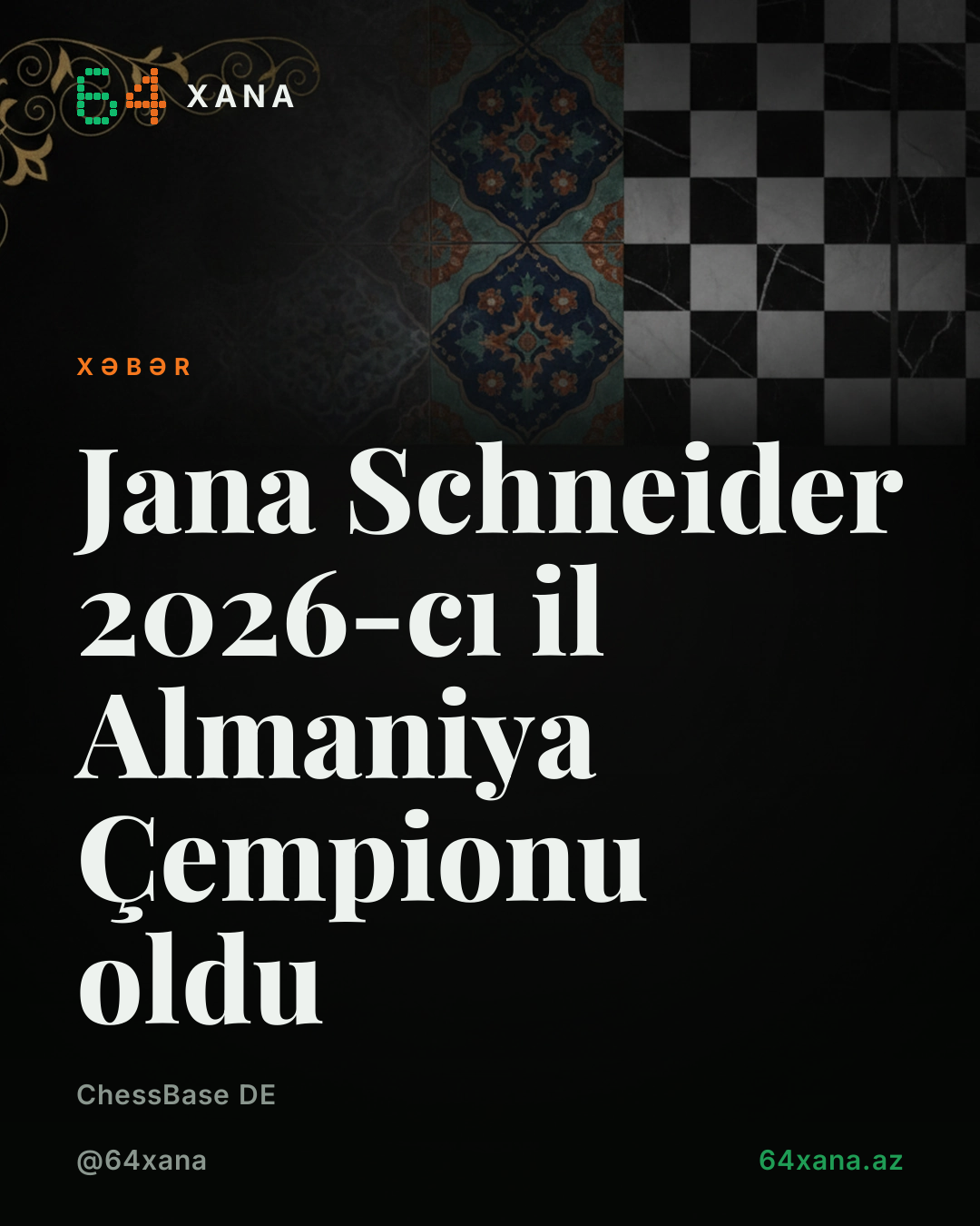 Jana Schneider 2026-cı il Almaniya Çempionu oldu